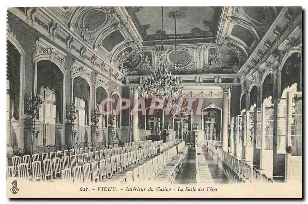 Vichy - Innenansicht des Casinos - Die Saal der Feiern - Vorderseite