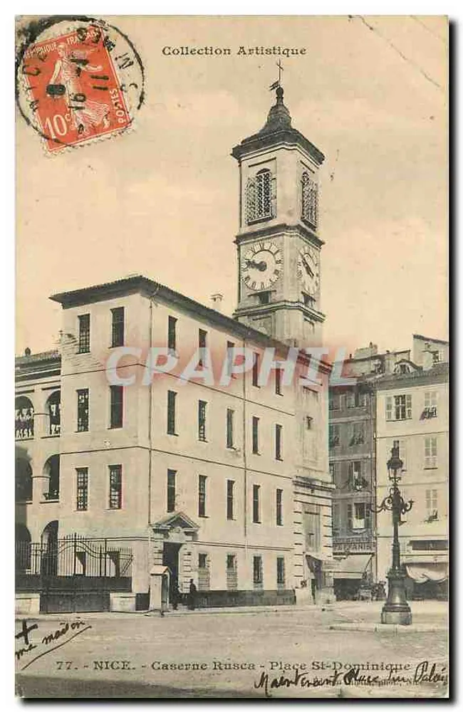 Nice - Caserne Rusca - Place Saint-Dominique — éditeur 'Collection Artistique', n°77 - Vorderseite