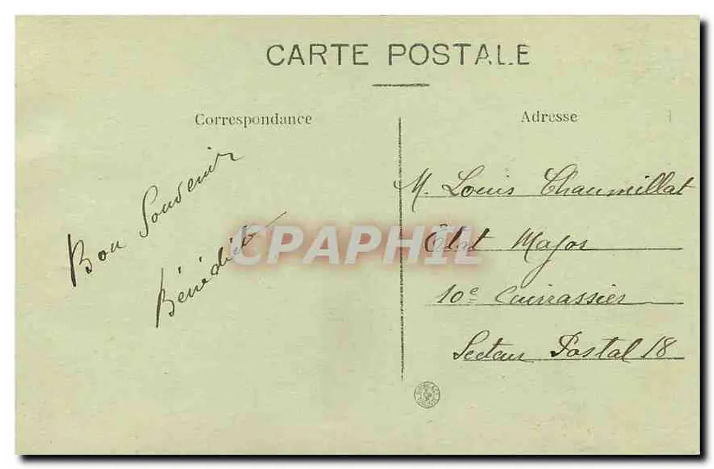 LYON — Fontäne Bartholdi — Place des Terreaux — L. B. n°34 - Rückseite
