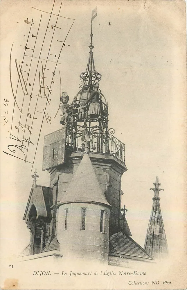 Dijon — Der Jaquemart der Kirche Notre-Dame — ND. Phot. - Vorderseite