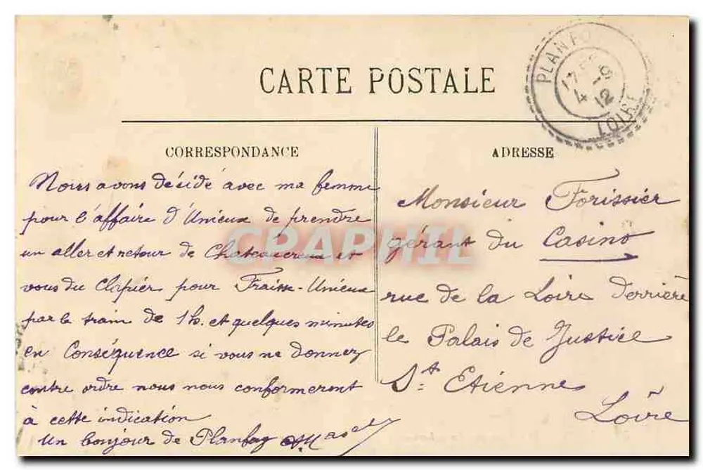 LYON — La Place des Cordeliers und das Palais de la Bourse — LL. — 59 - Rückseite