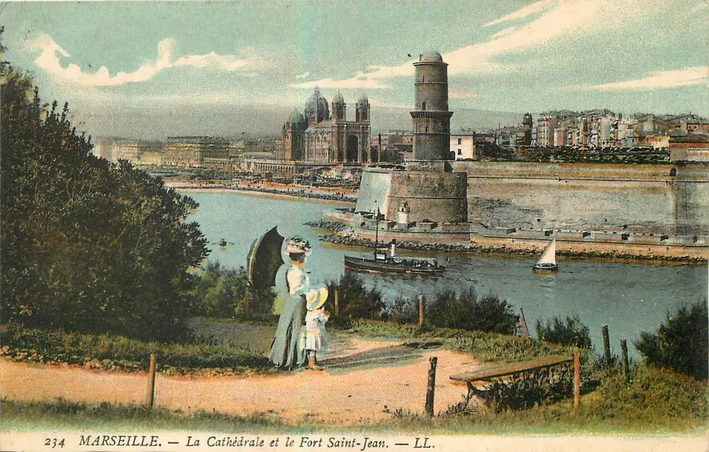 Marseille — Die Kathedrale und das Fort Saint-Jean — LL. Nr. 234 - Vorderseite