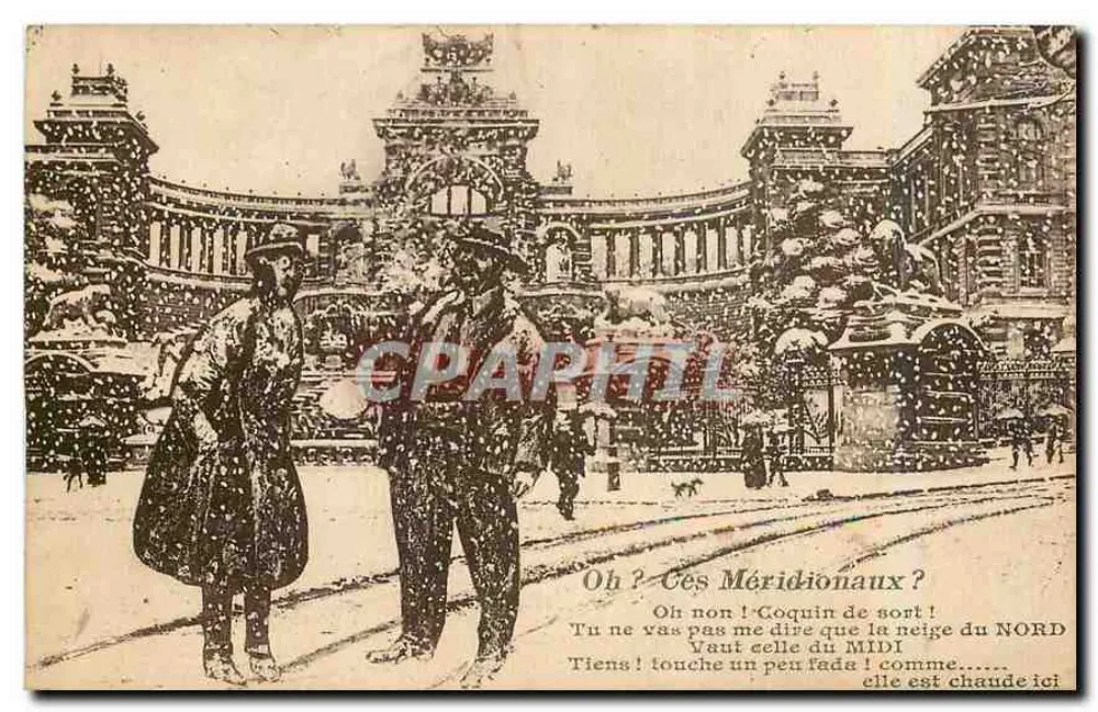 पेरिस - 1889 के विश्व प्रदर्शनी — बर्फ की झील के साथ एक जोड़ा — अज्ञात प्रकाशक - आगे