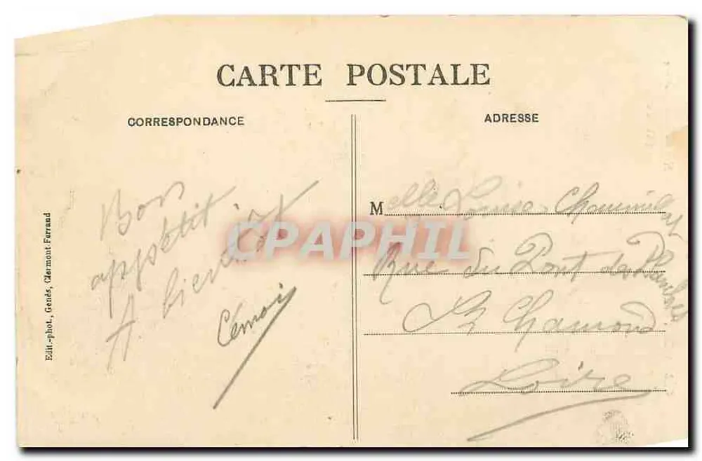 Clermont-Ferrand — Notre-Dame-du-Port (siglo XI) — Ed. fot. Gesk, Clermont-Ferrand - Reverso