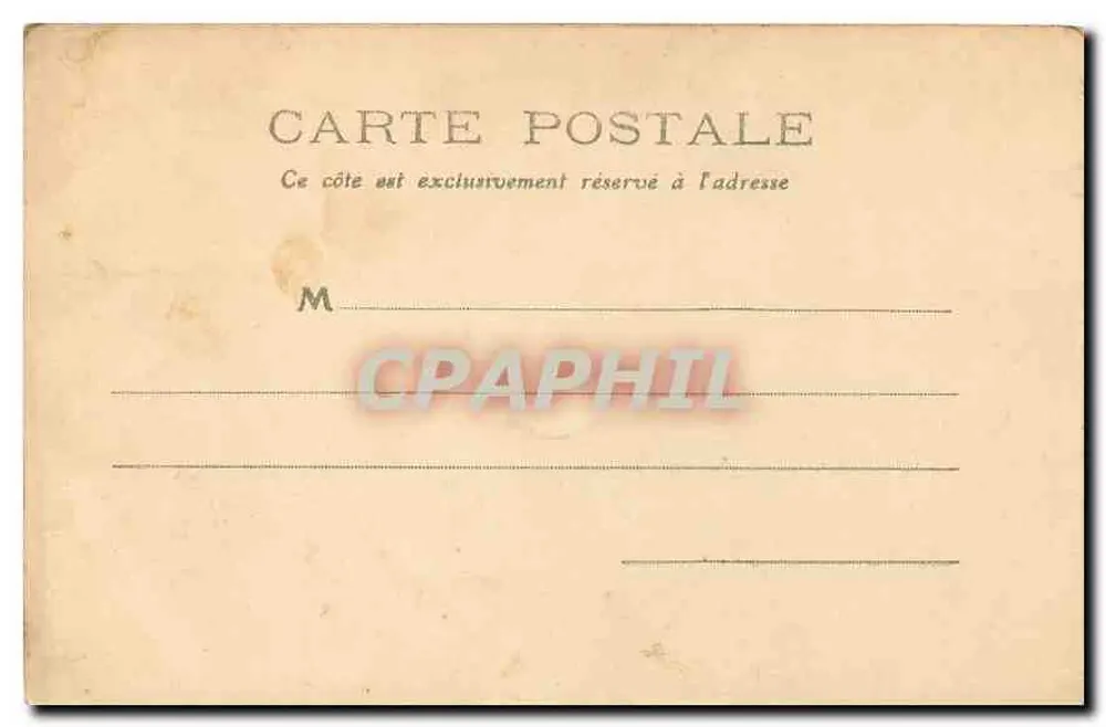 Saint-Étienne, o Hotel de Ville — vista da praça com a prefeitura — editor M. D. n°24 - Verso