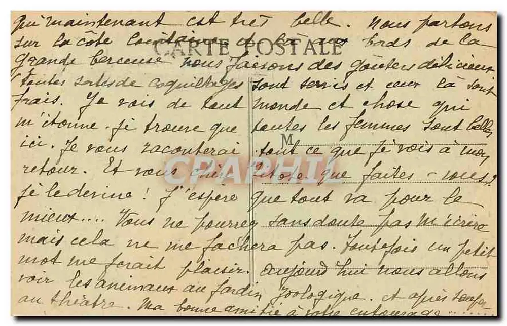MARSEILLE - Saída do Porto A.C. — cartão postal n°18 - Verso
