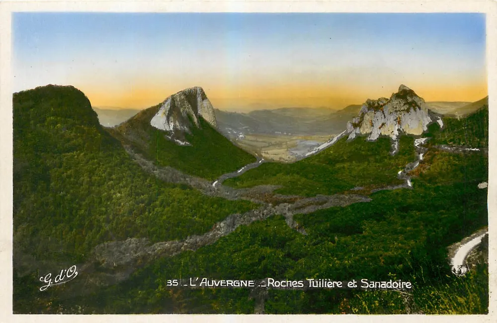 Auvergne — Felsen Tuilière und Sanadoire — G.d'Q, n°35 - Vorderseite