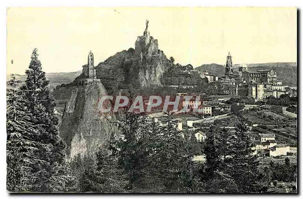 Le Puy-en-Velay — Vue prise à travers les pins — Cie des Arts Photographiques - Recto
