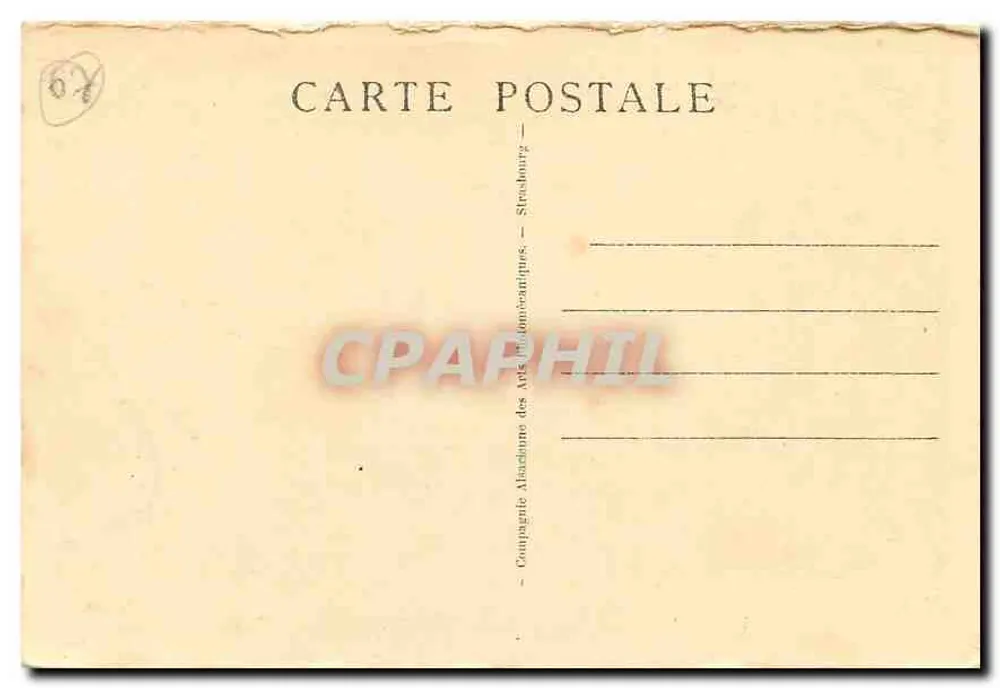 Straßburg - Place de la République und Palast des Rheins — Nr. 370, Verlag Compagnie Maritime des Arts Décoratifs - Rückseite