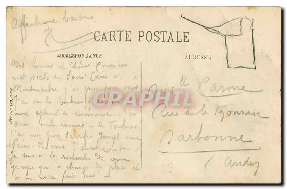 Paris — La Basilique du Sacré-Cœur — Façade principale — L.L. - Verso