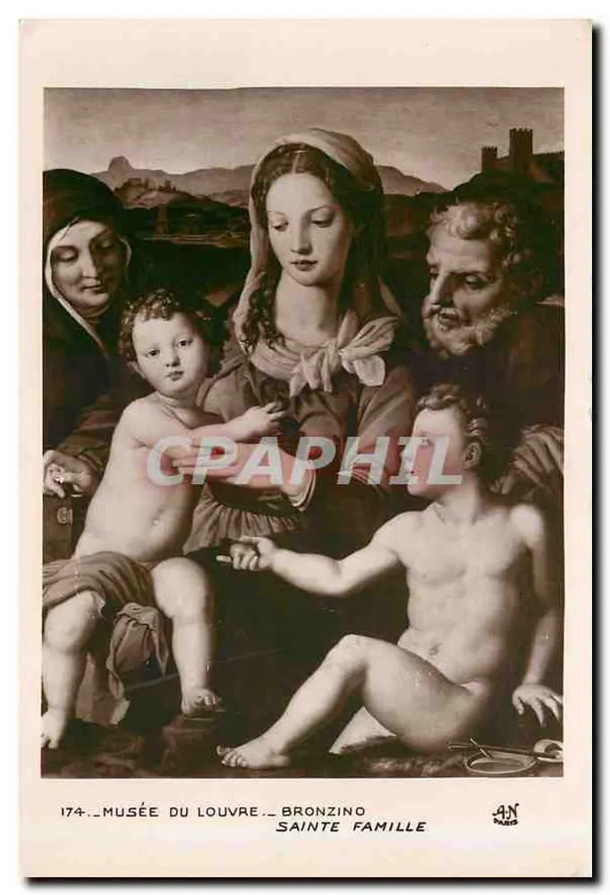 Museu do Louvre — Santa Família — Bronzino — n° 174 - Frente