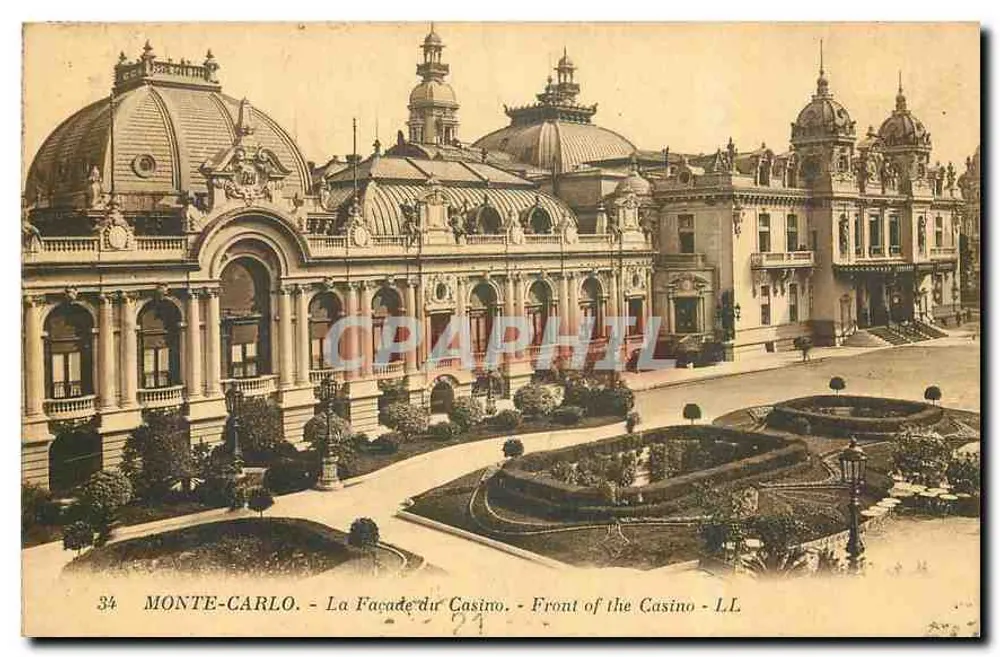 Monte-Carlo - Facha do Casino - Frente do Casino - LL - Frente