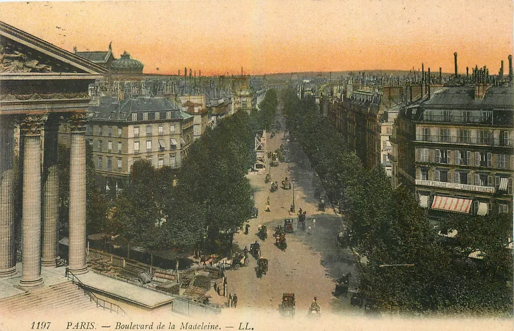 Paris — Boulevard de la Madeleine — LL. — N° 1197 - Frente