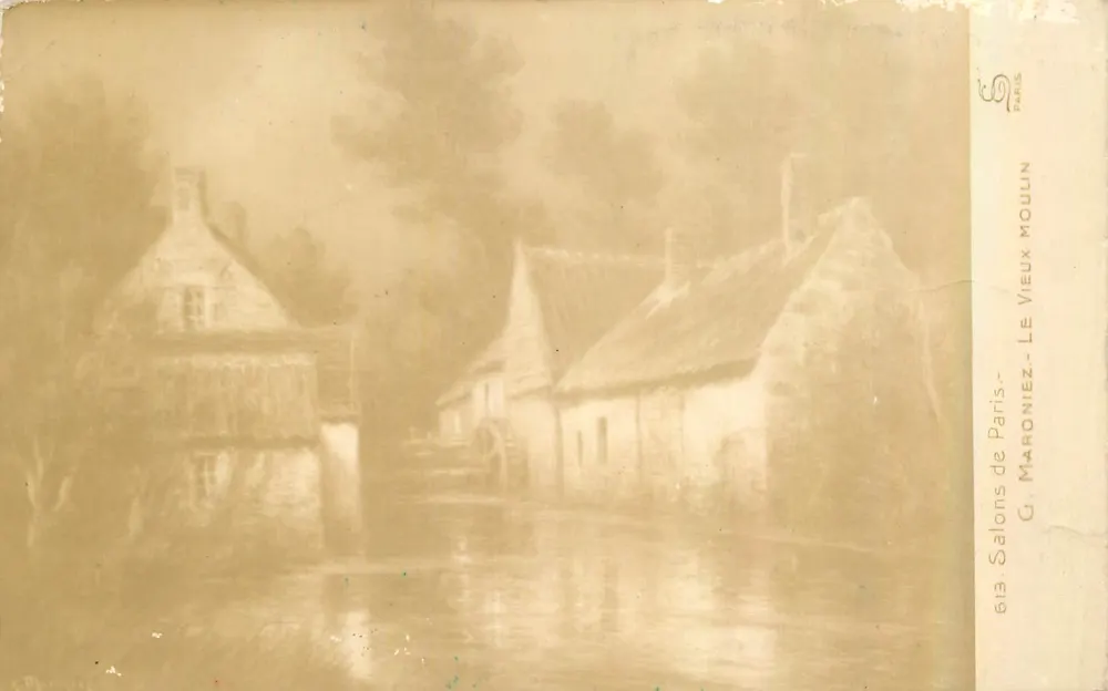 Le Vieux Moulin à Salons-de-Marne — G. Maron de Paris — n°613 - Recto