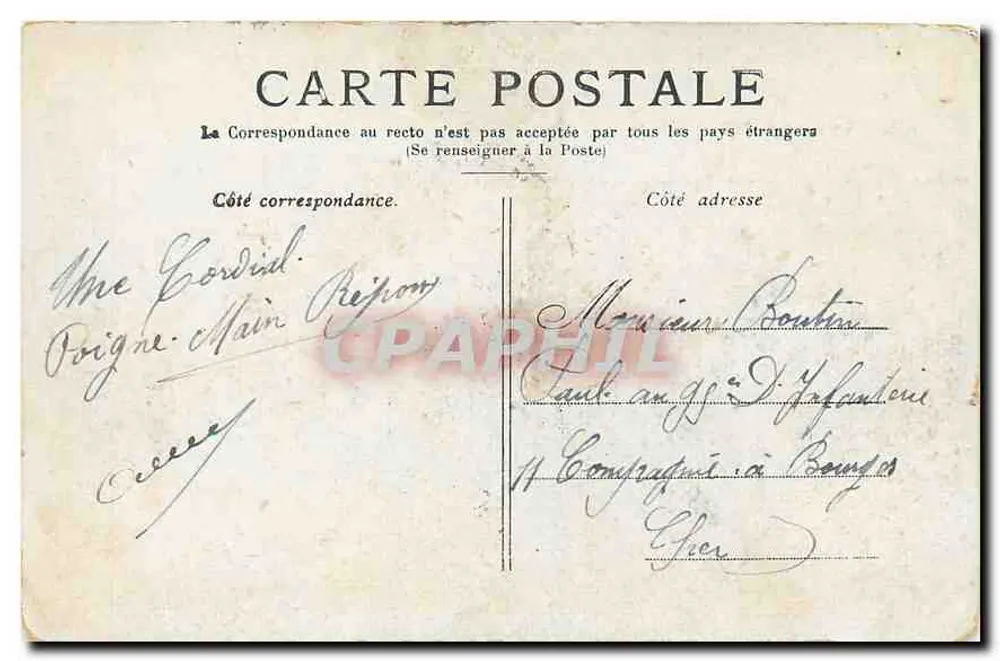 Paris — A Praça da Concórdia — editor não visível - Verso