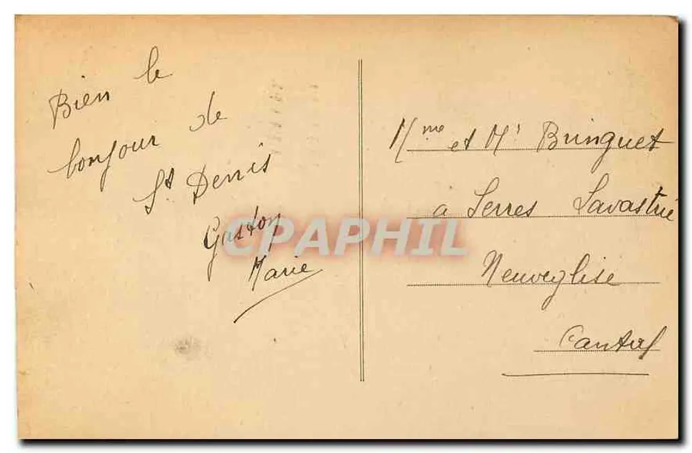 Paris — O Ponte Alexandre III — editor desconhecido - Verso