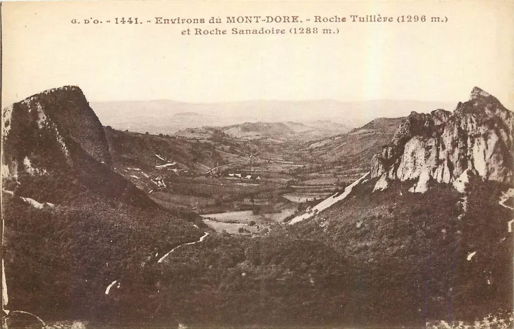 Ansicht von MONT-DORE — Felsen Tuilière und Sanadoire — g. D'O. Nr. 1441 - Vorderseite