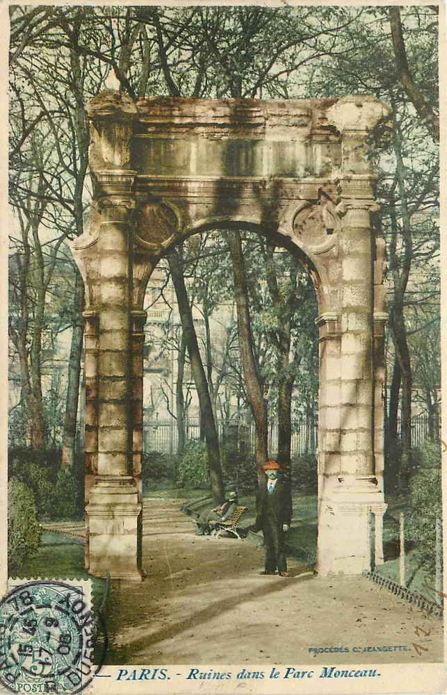 PARIS - Ruínas no Parc Monceau — PROCÉDÉS C. JEANGETTE - Frente