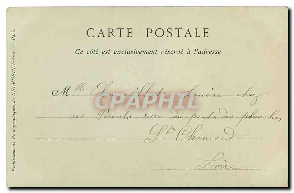 TOULOUSE — Interior da Casa de Pierre — Dons Journaux A.C.C. - Verso