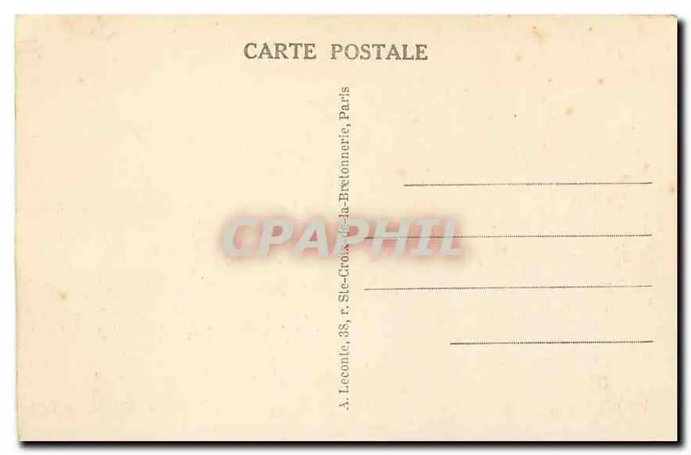 Paris — Conciergerie — The Conciergerie — 47. — Éditeur A. Leconte, Paris - Verso