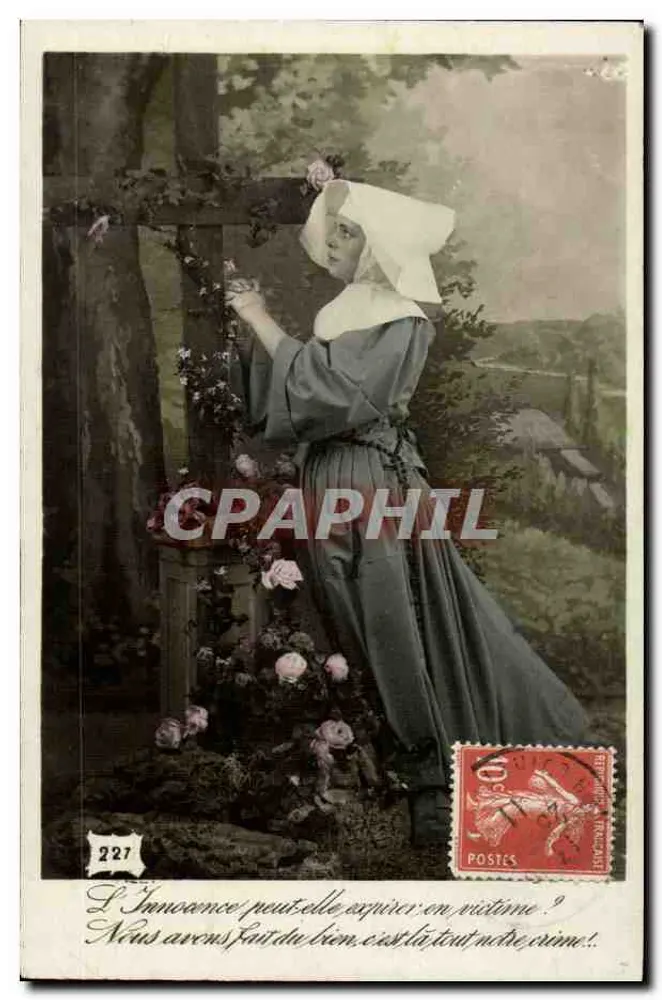 Unschuld und Verbrechen — Moralisches Thema — Verlag: Union Postale Universelle, Nr. 227 - Vorderseite