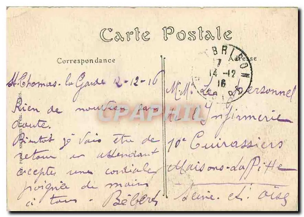 PARIS — Ansicht der Sieben Brücken, aufgenommen von Saint-Gervais — ND. Phot. - Rückseite