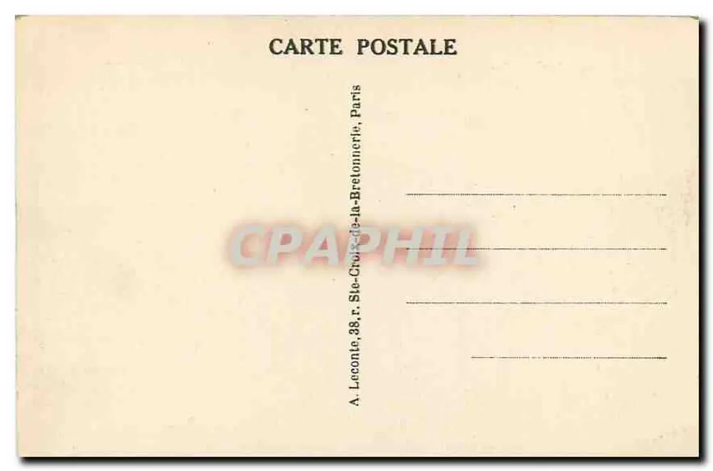 Paris - Igreja de Notre-Dame — vista da catedral da Seine, editor A. Laconte, n°32 - Verso