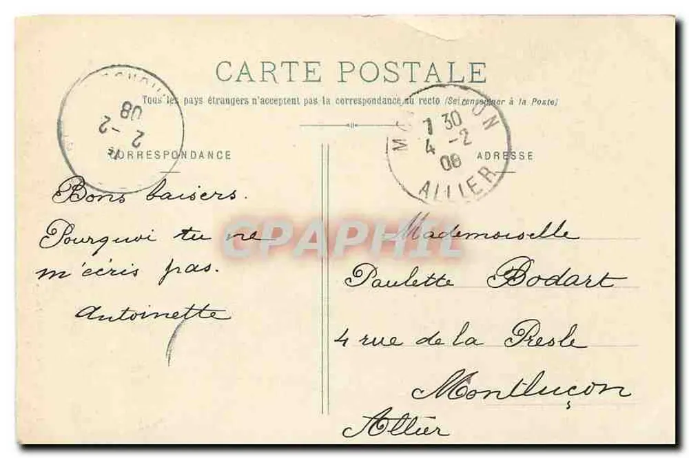 St-Macaire (Gironde) — Interior da Igreja — Imp. J. Roumazaille, editor, Langon - Verso