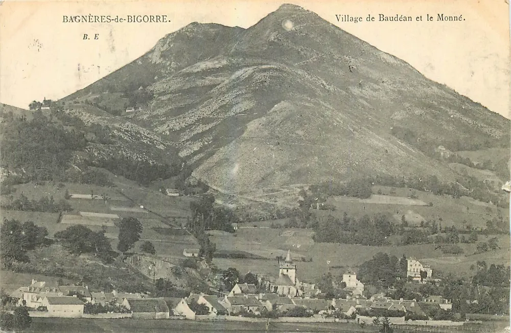 Bagnères-de-Bigorre — Dorf Baudéan und der Monné — B. E. - Vorderseite