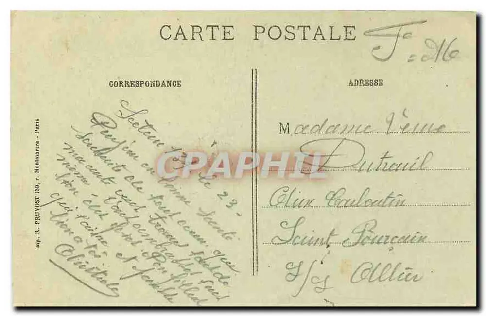 Amiens (Somme) — Die Kathedrale — Der Große Portal — R. P. - Rückseite