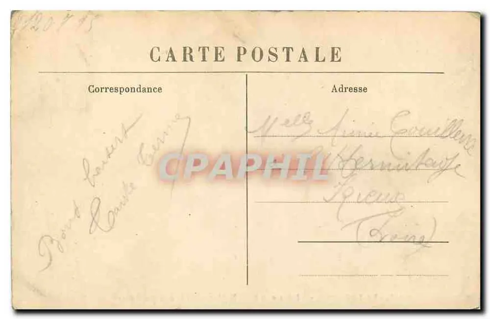 La Louvesc - Innenansicht der Basilika und Eingangstür — M. B. Le Puy, n° 2806 - Rückseite