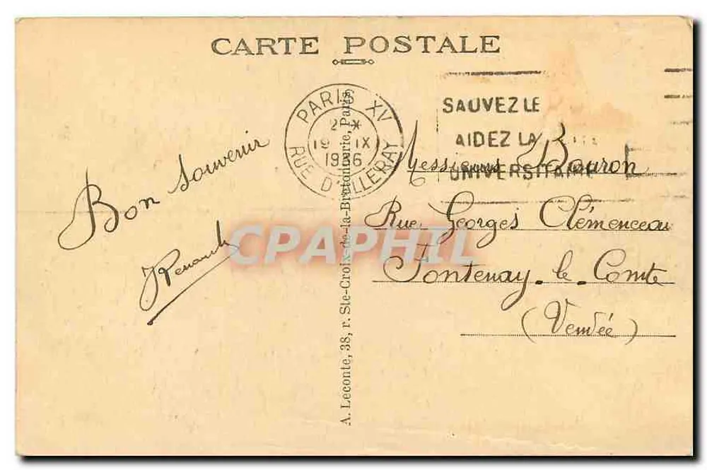 Paris — Câmara dos Deputados — 41 - Verso