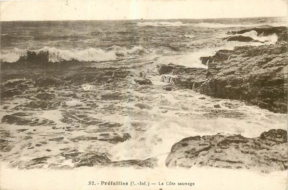 Préfailles (L.-Inf.) — De Wilde Kust — J. Nezais, uitgever - Voorkant