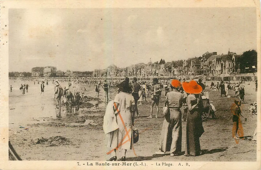La Baule-sur-Mer (L.-L.) — La Playa — A. B. - Anverso