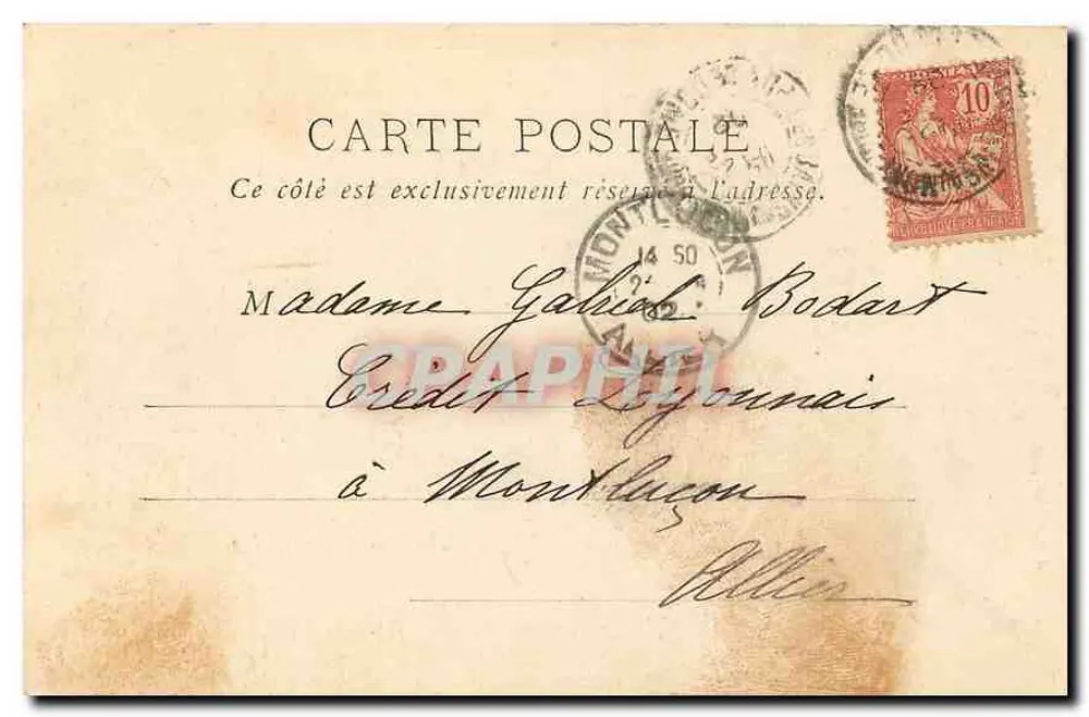 Mont-Dore — Les Roches Tuillières et Sanadoire — B.F. Paris - Rückseite