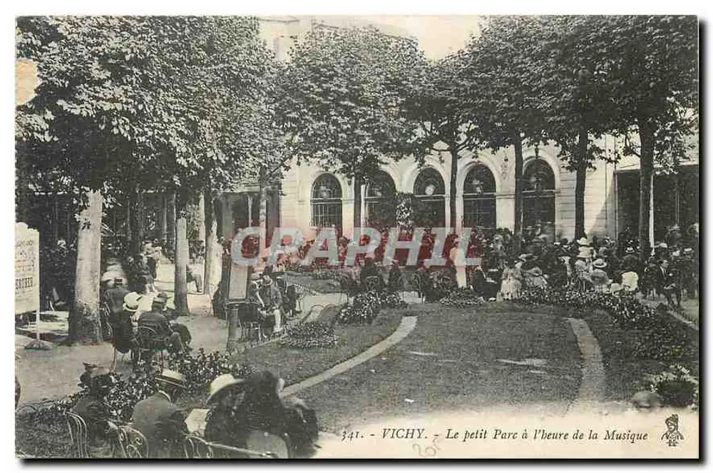 Vichy - Le petit Parc à l'heure de la Musique — éditeur Erbiter, n° 341 - Recto