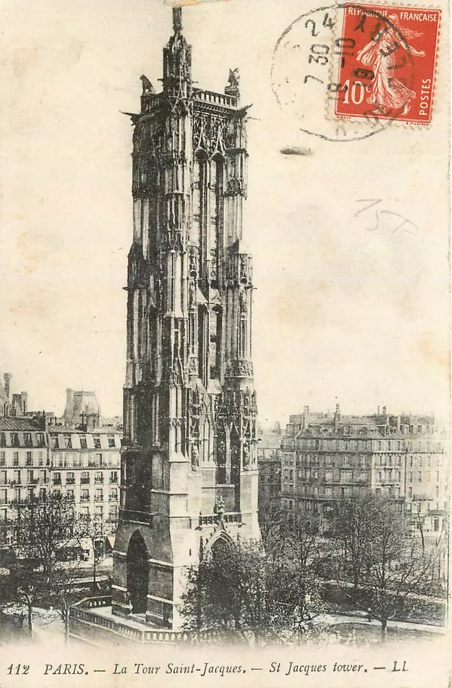 Paris — A Torre Saint-Jacques — Torre Saint-Jacques — LL - Frente