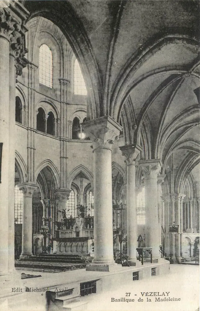 Basílica de La Madeleine — Vézelay — Edit Michaud, n°27 - Frente