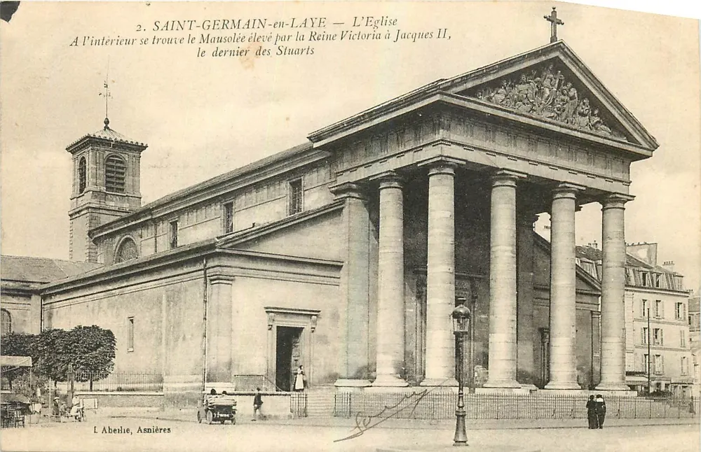 Saint-Germain-en-Laye — A Igreja com o mausoléu da Rainha Vitória para Jacques II - Frente