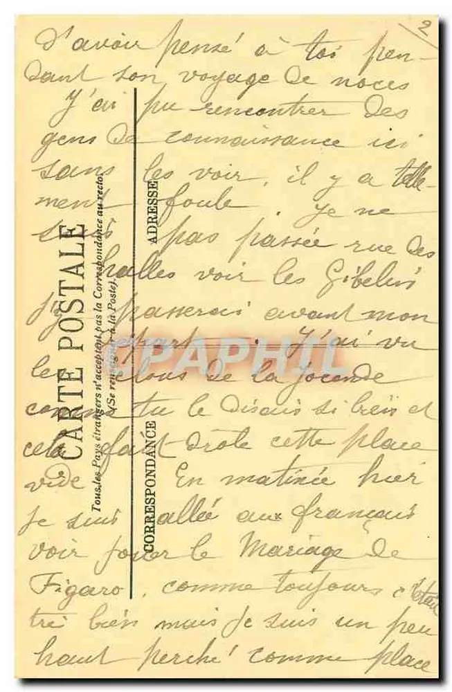 Paris (VIIIe) — O Hotel dos Invalidos — LL. — n° 713 - Verso