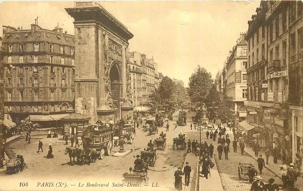 Paris (Xe) — O Boulevard Saint-Denis — LL - Frente