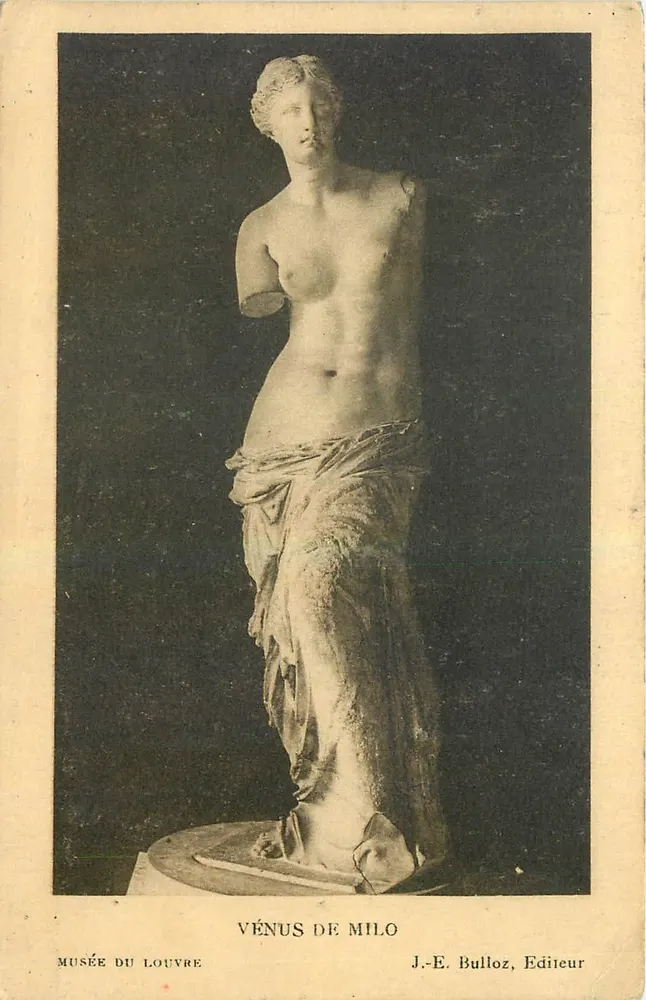 Vênus de Milo — Museu do Louvre — J.-E. Bulloz, Editor - Frente
