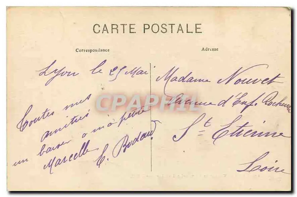 LYON — Vue sur la Saône prise des Chartreux — E.R. n°149 - Verso