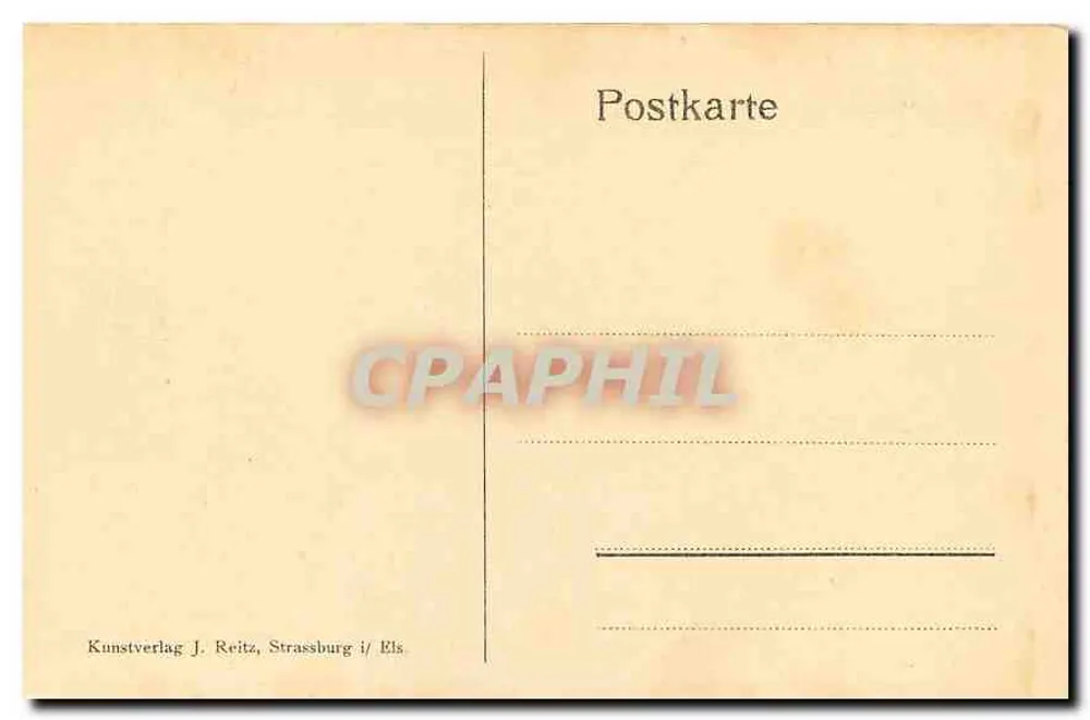 Strasbourg / Cathédrale - La Mort de Marie — Kunstverlag J. Reitz, Strasbourg / Els - Verso