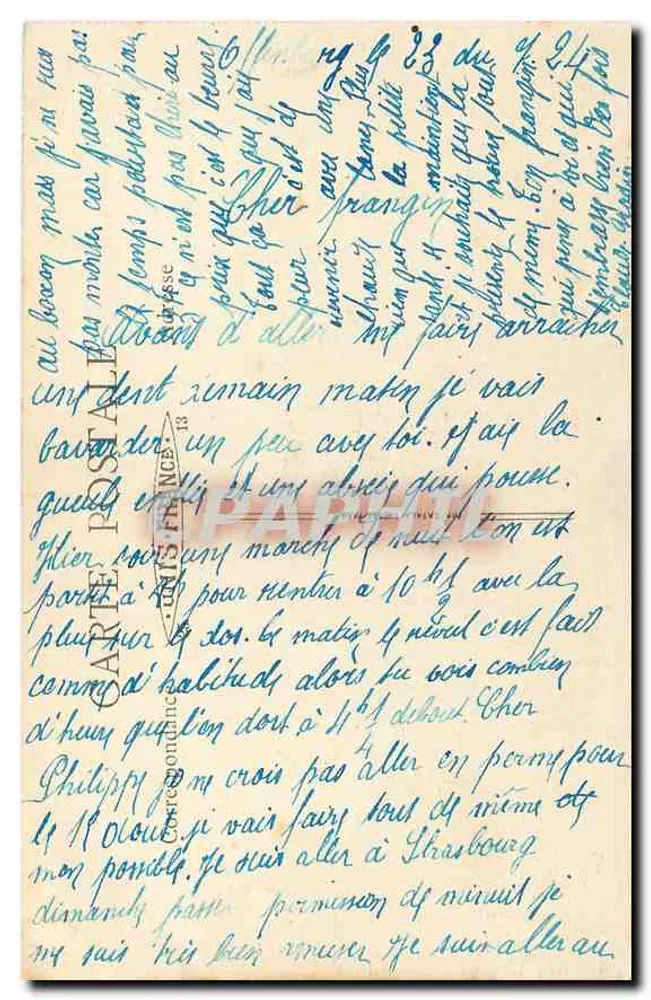 Strasbourg - Vue générale et Cathédrale — édition de la Carte Postale Française - Verso