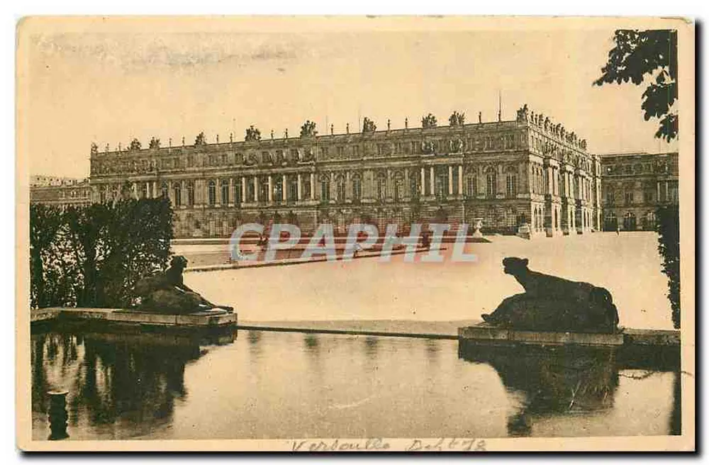 Castelo de Versalhes — vista do jardim — editor Del 672 - Frente