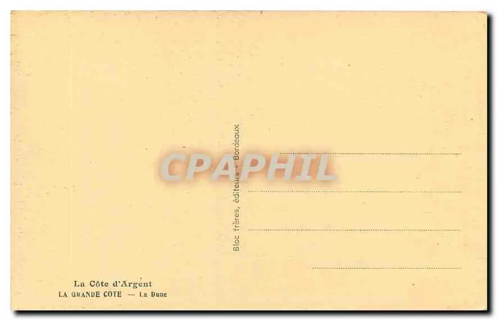 A Grande Côte — A Duna — Tito - Verso