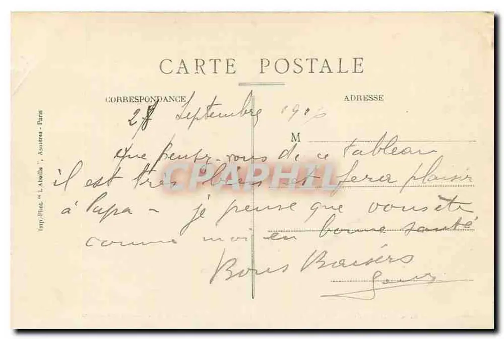O Curá de Pontoise — O Abbé A. Vehors — Imp. Brial, Asnières - Verso