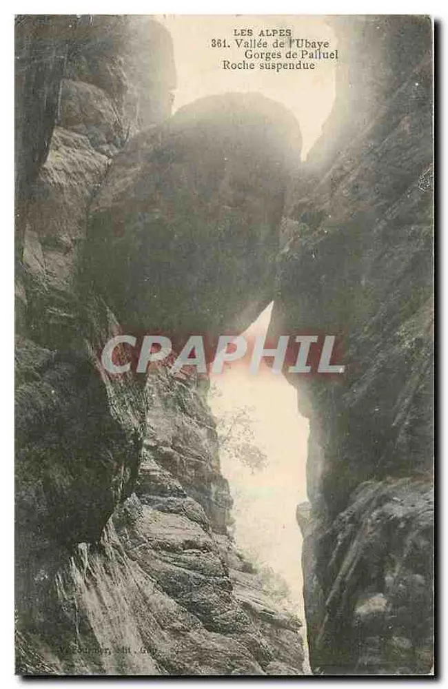 Gorges de l'Ubaye — Hängende Felsen — Verlag: G. Gravat, Nr. 361 - Vorderseite