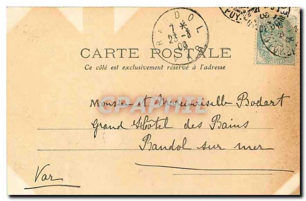 Clermont-Ferrand — A Catedral — editor desconhecido, número de série 130 - Verso